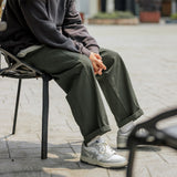 Men's Cotton Cargo Pants Women Spring Autumn Joggers Straight Leg Trousers Loose Japanese Streetwear Men Vintage Pant