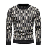High Quality New Men's Knitted Sweater Casual Slim Round Neck Pullover Winter Youth Casual   Knit Sweater