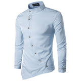 Embroidery Shirt Men Brand New Long Sleeve Mens Dress Shirts Casual Slim Fit Button Down Chemise Homme Camisetas Hombre