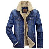 Men Denim Winter Jacket Male Casual Slim Fit Thick Warm Jackets Brand New Men's Fashion Overcoat Brand Clothing 5XL 6XL Coats