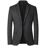 Foesce New Blazers Men Brand Jacket Fashion Slim Casual Coats Handsome Masculino Business Jackets Suits Striped Men's Blazers Tops