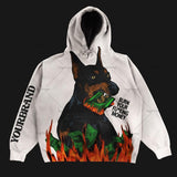 American High street vintage cartoon print super Dalian Hoodie man Y2K streetwear punk Harajuku hoodie lovers loose sweatshirts