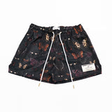 Foesce New summer men's shorts men and women's fashion beach seaside casual shorts mesh sports quick-drying quarter pants