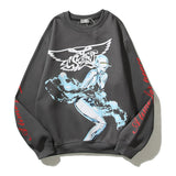 Kanye Sunday Service Printed Pullovers Justin Bieber Vintage Washed Sweatshirts Mens Streetwear Hoodie Letters Print Hip Hop