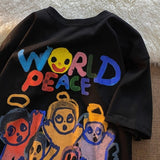 Summer Cartoon Tshirts New Women Gothic Short Sleeve T-Shirt for Men and Women Graphic Tee Loose Top Goth Graphic T Shirts