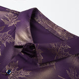 Foesce New Social Long Sleeve Maple Leaf Designer Shirts Men Slim Fit Vintage Fashions Men's Shirt Man Dress Jersey Clothing