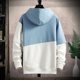 Foesce New Casual Fashion Men's Hoodies Patchwork sleeves Letter Printing Design Cotton Men's Hoodies High Street Trend Unisex Hoodie