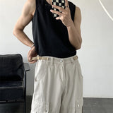 Cotton Cargo Pants Men Fashion Casual Pocket Casual Pants Men Streetwear Wild Loose Hip-hop Straight Pants Mens Trousers M-2XL