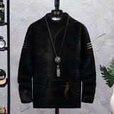 Foesce New Brand Luxury Soft Sweater Men's Top Quality Warm Knit Wool Pullovers Mens Slim Fit Sweaters Korean Casual Male Clothing