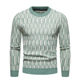 High Quality New Men's Knitted Sweater Casual Slim Round Neck Pullover Winter Youth Casual   Knit Sweater