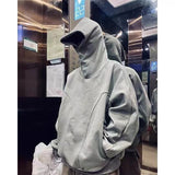 Design sense high street hip-hop breasted hooded sweater men's spring and autumn tide brand loose oversizeVibe hoodie
