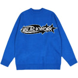 New Sprng American Vintage Klein Blue Sweaters Men and Women Fall Pullovers Street Alphabet Sweaters Knitwear Sweater Men