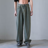 Foesce 4 Colors Baggy Jeans Men Fashion Casual Wide Leg jeans mens Harajuku Streetwear Hip Hop Loose Straight Denim Pants mens Trousers