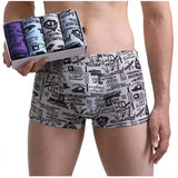 Men's Panties 4pcs/Lot  Male Underpants Man Pack Shorts Boxers Underwear Fashion Sexy Mens Boxer Bamboo Hole Large Size L-4XL