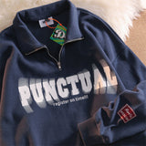 Foesce Retro Zipper Sweatshirts Men Women Spring Autumn Korean Version Loose Casual Long Sleeve Couple T-Shirt Sweatshirt Pullover Tops