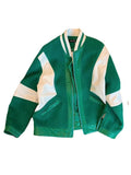 American Baseball Jacket Men's Autumn Tide Niche Design Woolen Patchwork Color Spliced Fashion High Street Coat