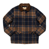 Foesce Autumn and Winter Men's Jacket Plaid Loose Jacket Casual Turn Down Collar Shirt Style Jackets Large Size