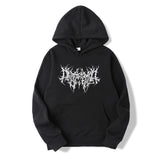 Foesce  New Retro Print Hoodies Men Women Casual Aesthetic Hip Hop Long Sleeve Loose Sweatshirt Harajuku Gothic Oversized Pullovers Tops