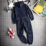 Denim Coverall Electric Welding Suit Labor Insurance Clothes Auto Repairman Workwear High Quality fit M-4XL