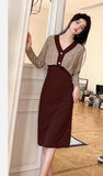 Matching Couple Clothes Outfits Male Female Lovers Holiday Valentine's Girls Date Cute Two Piece Knitted Sweater Dress