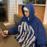 Foesce NoEstaMal High Street Letter Graphic Men's Hooded Sweatshirts Fashion Casual Oversize Hoodies Oversized Men's Pullovers Unisex