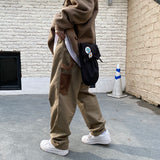 Men's pants loose all-match overalls autumn and winter ins tide wide-leg trend y2k casual pants men's trousers