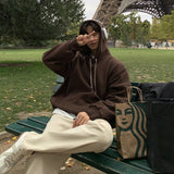 Winter Plush Hoodies Men Warm Fashion Casual Hooded Sweatshirt Men Streetwear Korean Loose Pullover Hoodie Mens Hoody M-2XL
