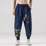 Streetwear casual joggers men spring harajuku harem men's joggers pants cotton patchwork sweatpants male