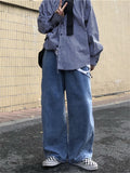 Men Jeans Wide Leg Denim Pant Loose Straight Baggy Men's Jeans Streetwear Skateboard Pants S-5XL Neutral Trousers Hip Hop Casual