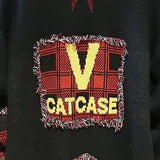 Ugly Christmas Sweater Korean Fashion Knitted Tassel Harajuku Streetwear Hip Hop Cardigan Casual Vintage Style Warm Cotton Tops