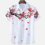 Flower Shirt Hawaiian Shirt Men Clothes Loose Breathable Men's Shirts Summer Male Shirt Street Casual Short Sleeve Tops 5xl
