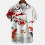 Flower Shirt Hawaiian Shirt Men Clothes Loose Breathable Men's Shirts Summer Male Shirt Street Casual Short Sleeve Tops 5xl