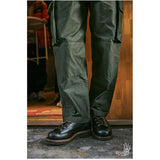 Men's Vintage  Military French Army Trousers Japanese Okayama Fabric Amekaji Loose Cargo Pants