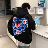 Foesce NoEstaMal High Street Letter Graphic Men's Hooded Sweatshirts Fashion Casual Oversize Hoodies Oversized Men's Pullovers Unisex