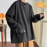 Winter Thicken Hoodie Men Fashion Oversize Casual Sweatshirt Men Streetwear Korean Loose Thick Pullover Hoodies Mens Hoody M-3XL