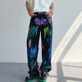 Chic Graffiti Y2K Fashion Baggy New Jeans Kpop Pants Women Clothing Korean Casual Straight Women Long Trousers