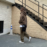 Men's pants loose all-match overalls autumn and winter ins tide wide-leg trend y2k casual pants men's trousers