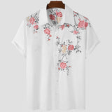 Flower Shirt Hawaiian Shirt Men Clothes Loose Breathable Men's Shirts Summer Male Shirt Street Casual Short Sleeve Tops 5xl
