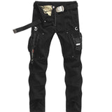 Foesce Men's Fashion Work Pants Outdoor Wear-resistant Mountaineering Trousers Work Clothes Street Fashion Cargo Pants Joggers