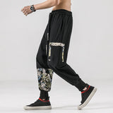 Streetwear casual joggers men spring harajuku harem men's joggers pants cotton patchwork sweatpants male