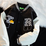 American retro alphabet embroidery jackets coats men's new Y2K street hip-hop baseball suit couple casual trend jacket top