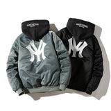 Foesce New Autumn Couples Street Trend Embroidery Bomber Jacket Baseball Coat winter clothes plus size women Hooded College coats