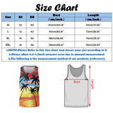 Foesce Men's Hawaii Palm Tree Printed Sleeveless Tee Tank Tops Summer Casual Beach Vest O Neck Shirt Men Gym Clothing Bodybuilding