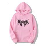 Foesce  New Retro Print Hoodies Men Women Casual Aesthetic Hip Hop Long Sleeve Loose Sweatshirt Harajuku Gothic Oversized Pullovers Tops