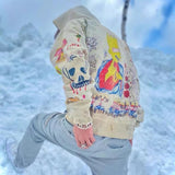 Cartoon Hand-Painted Graffiti Sweatshirts 3d Print Fashion Pullover Hoodie Heavyweight Trendy Hip Hop for Men Women HIP HOP