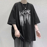 Foesce  Oversized Mens Casual T-shirt Cotton Breathable Loose Tops Y2k Clothes Harajuku Short Sleeve Tees Graphic T Shirts Recommend