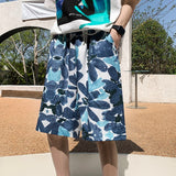 Anime Graffiti Mens Summer Casual Shorts Neutral Fashion Hip Hop Cotton Sweat Short Pans  Men's Joggers Beach Short Sweatpants