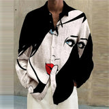 Fashion Leisure Shirts Button-Down Holiday Loose Party Polyester Printed Shirt Shirts Summer T Shirt Beachwear