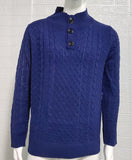 Knitted Sweater Men Solid Argyle Loose Fall and Winter Male Clothing Pullovers Vintage Style Green Sweaters for Man