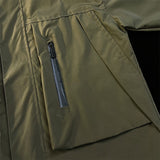 Jackets Men American Vintage Outwear Autumn Winter Loose Army Green Cargo Simple Casual Streetwear All-match Leisure Students